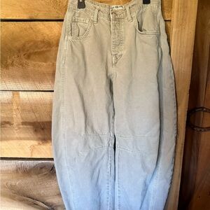 Free People Good Luck Barrel Jeans